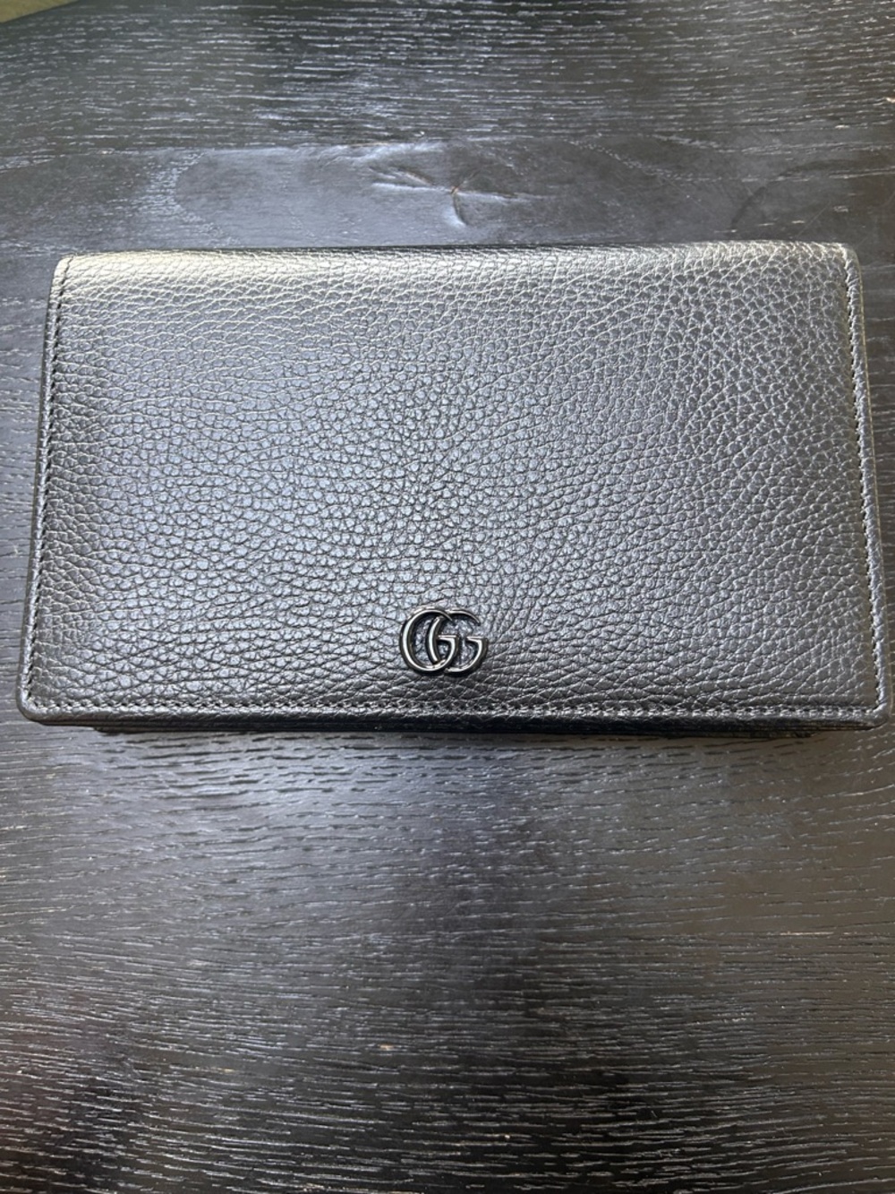 Gucci Black Pebbled Leather Bifold Wallet with Subtle GG Emblem - Picture 7 of 16